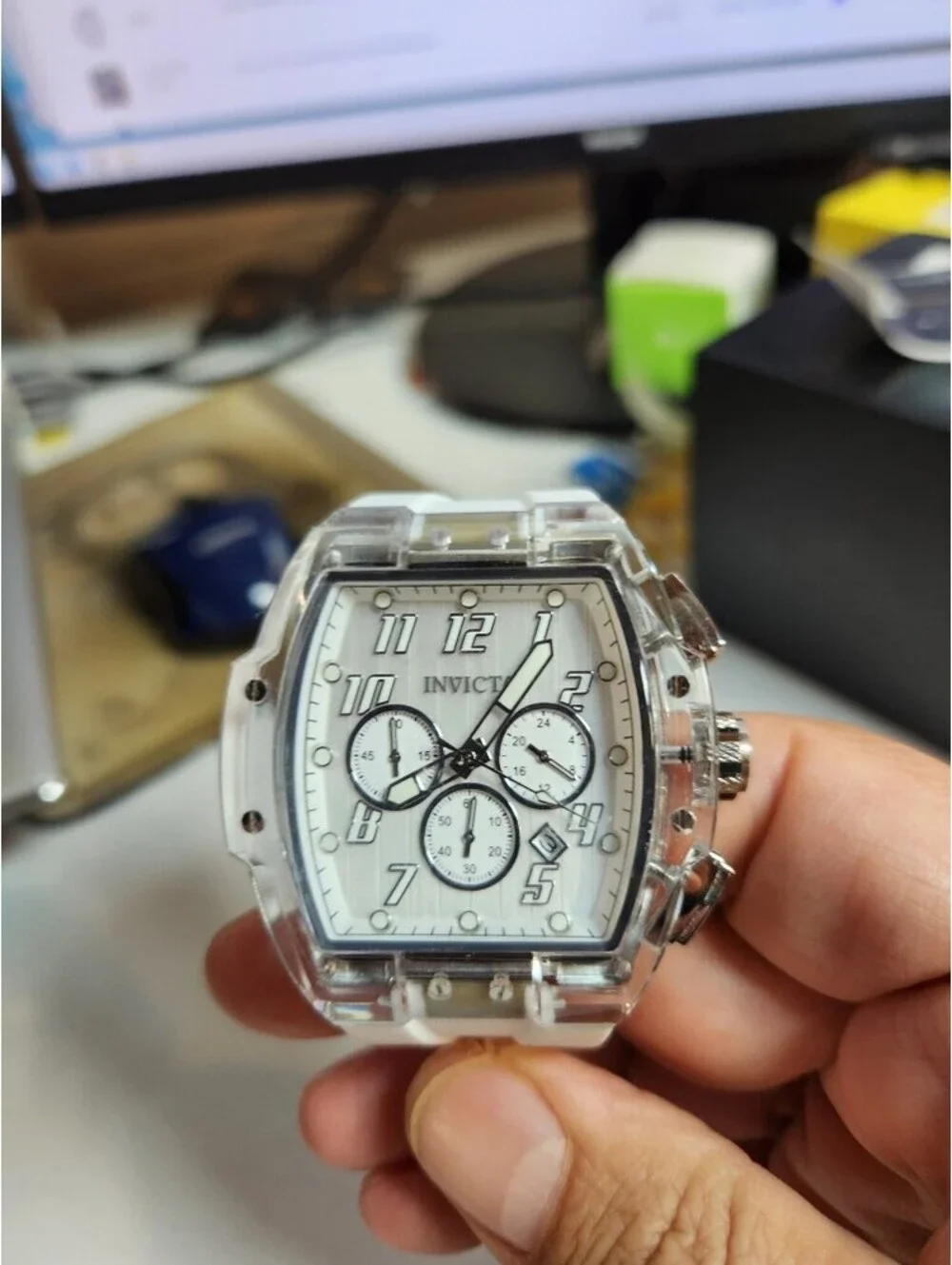 Invicta S1 Rally Kinesia Anatomic Men's Watch - 47mm, White (45481)